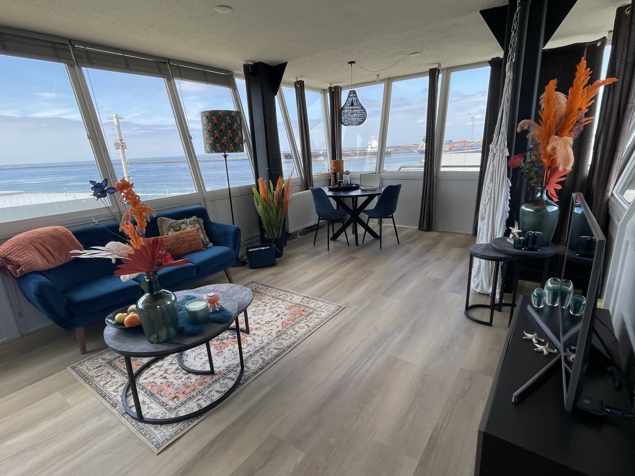 Interieur Seinpoststelling met warm licht